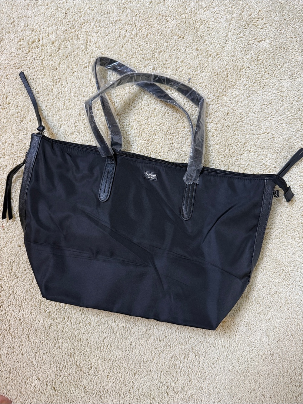 Botkier Black Nylon Tote with Dual Shoulder Straps